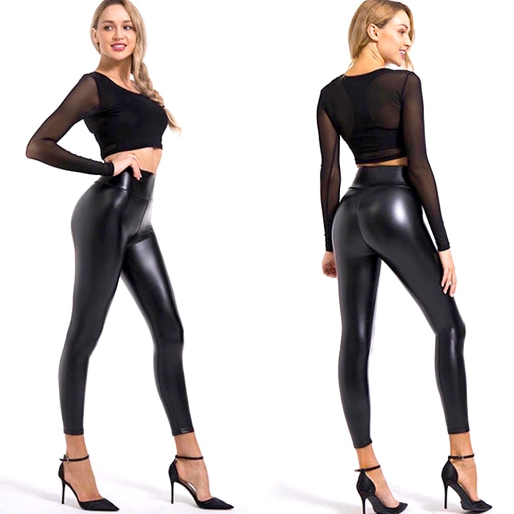 NEW VIGOSS Performance Faux Leather Active Leggings